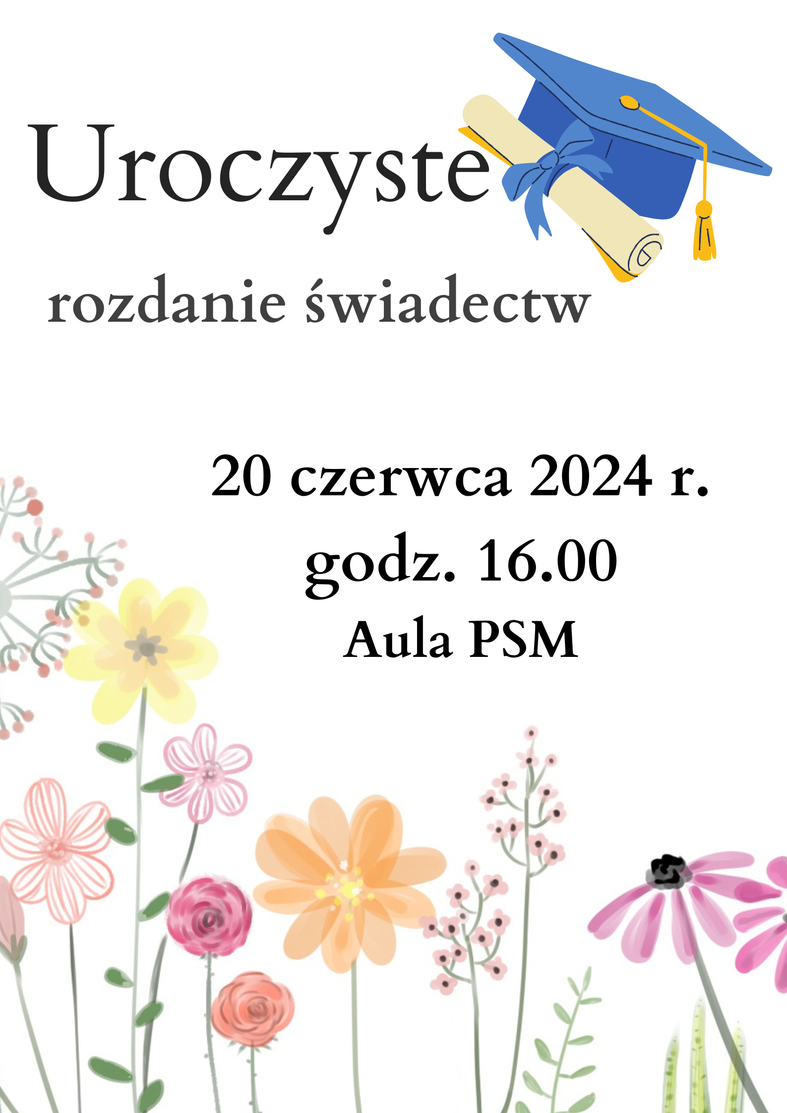 uroczyste rozdanie świadectw 20.06
