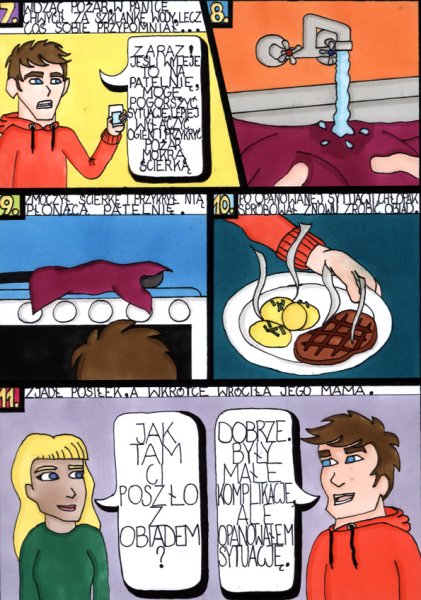 Konkurs na komiks dla uczniów klas 1-8 – 1 miejsce – Joanna Walendzik, klasa VII, SP nr 1 w Starachowicach, opiekun Barbara Wrzosowska