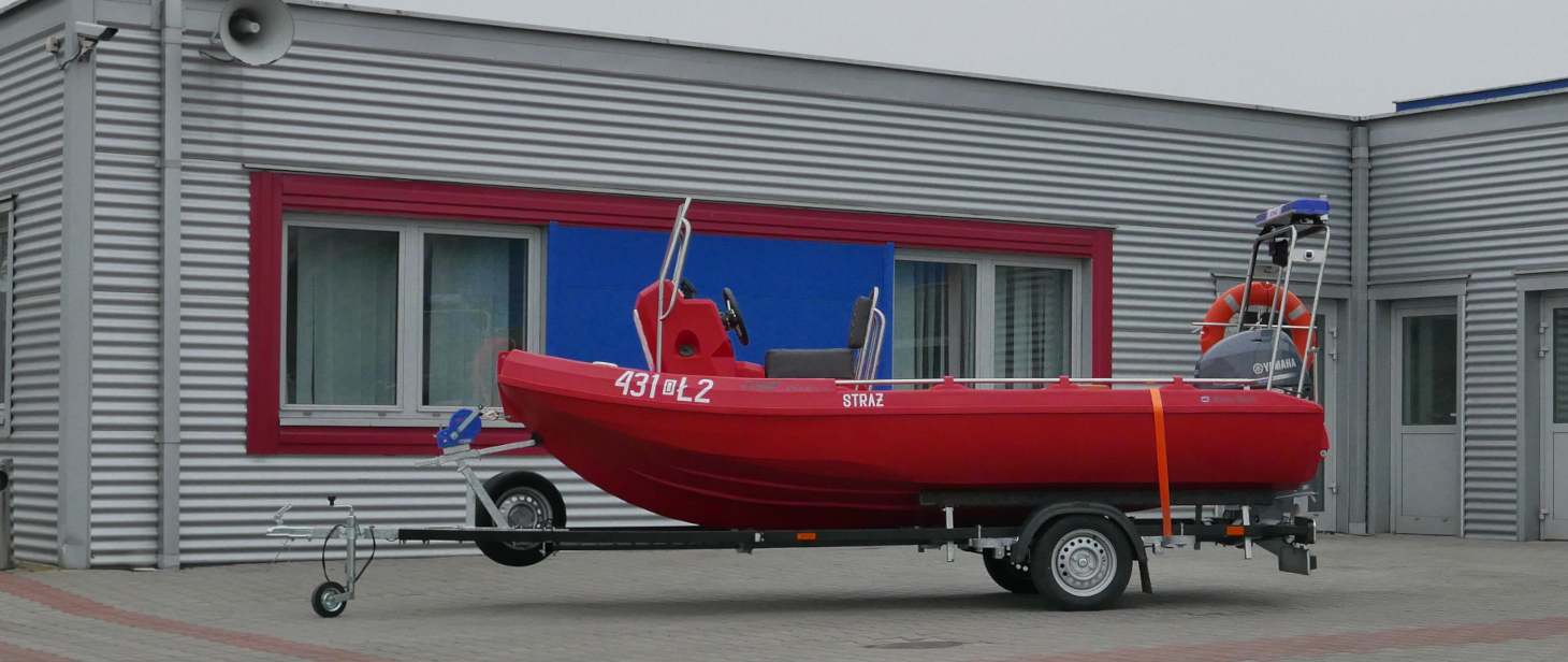 Przyczepa ratownictwa wodnego