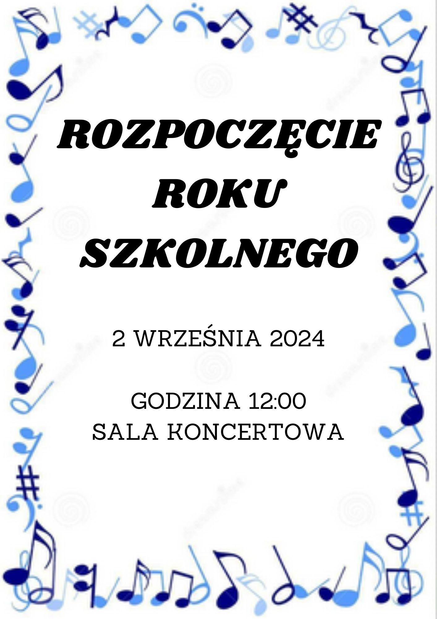 rozpoczęcie roku szkolnego