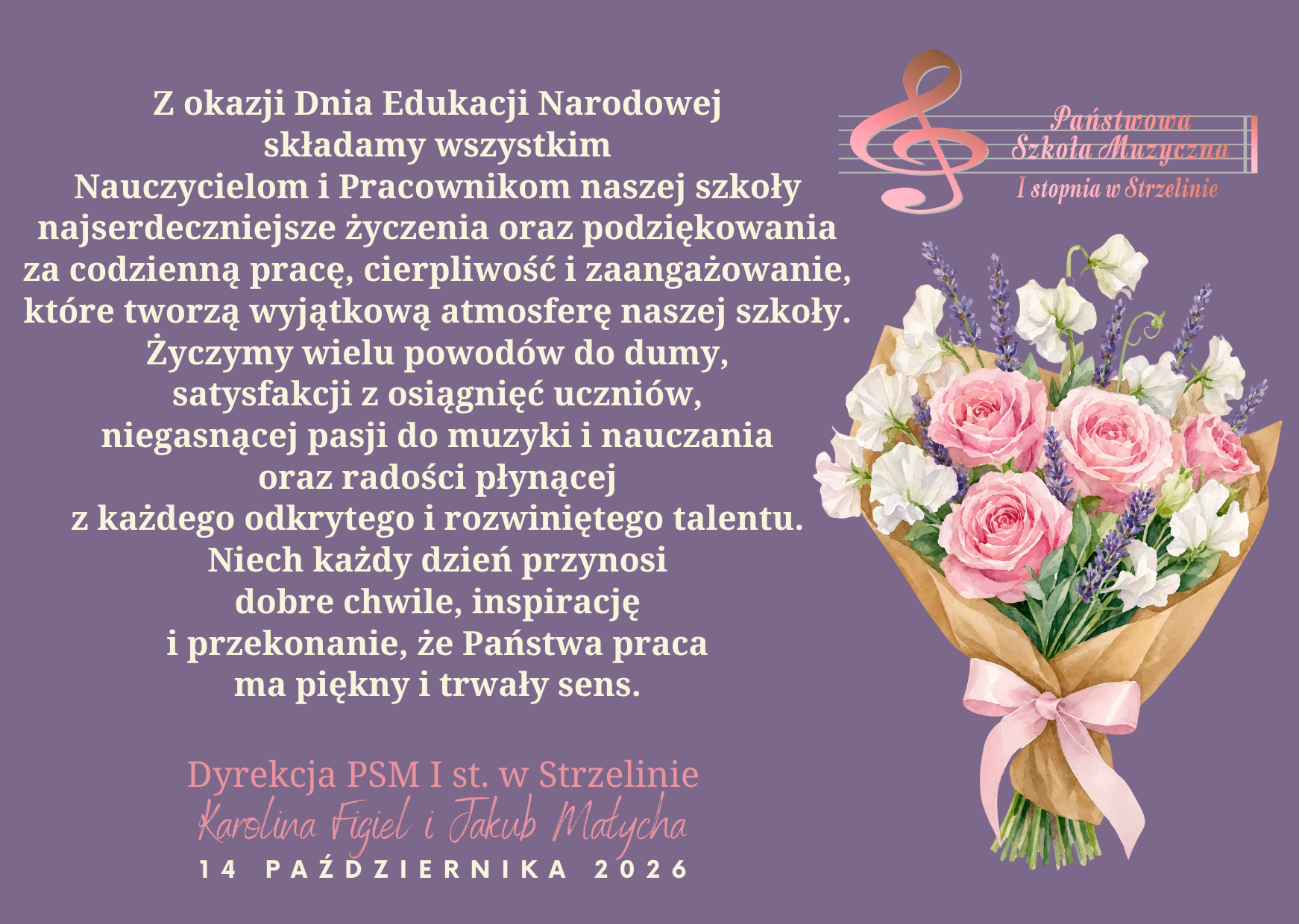Życzenia z okazji DEN od Dyrekcji