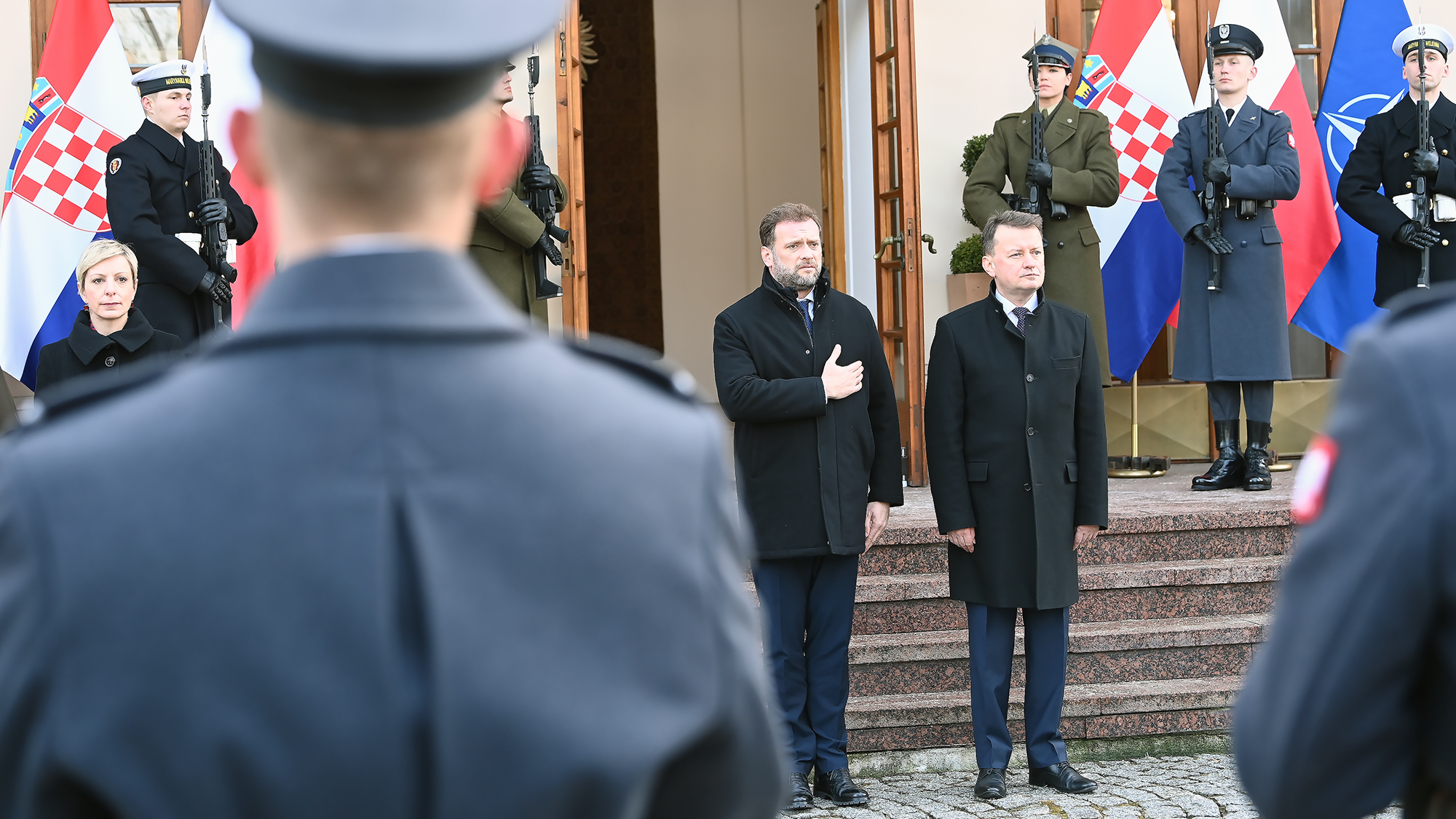 Spotkanie ministra Mariusza Błaszczaka z Mario Banožićiem ministrem obrony Chorwacji.