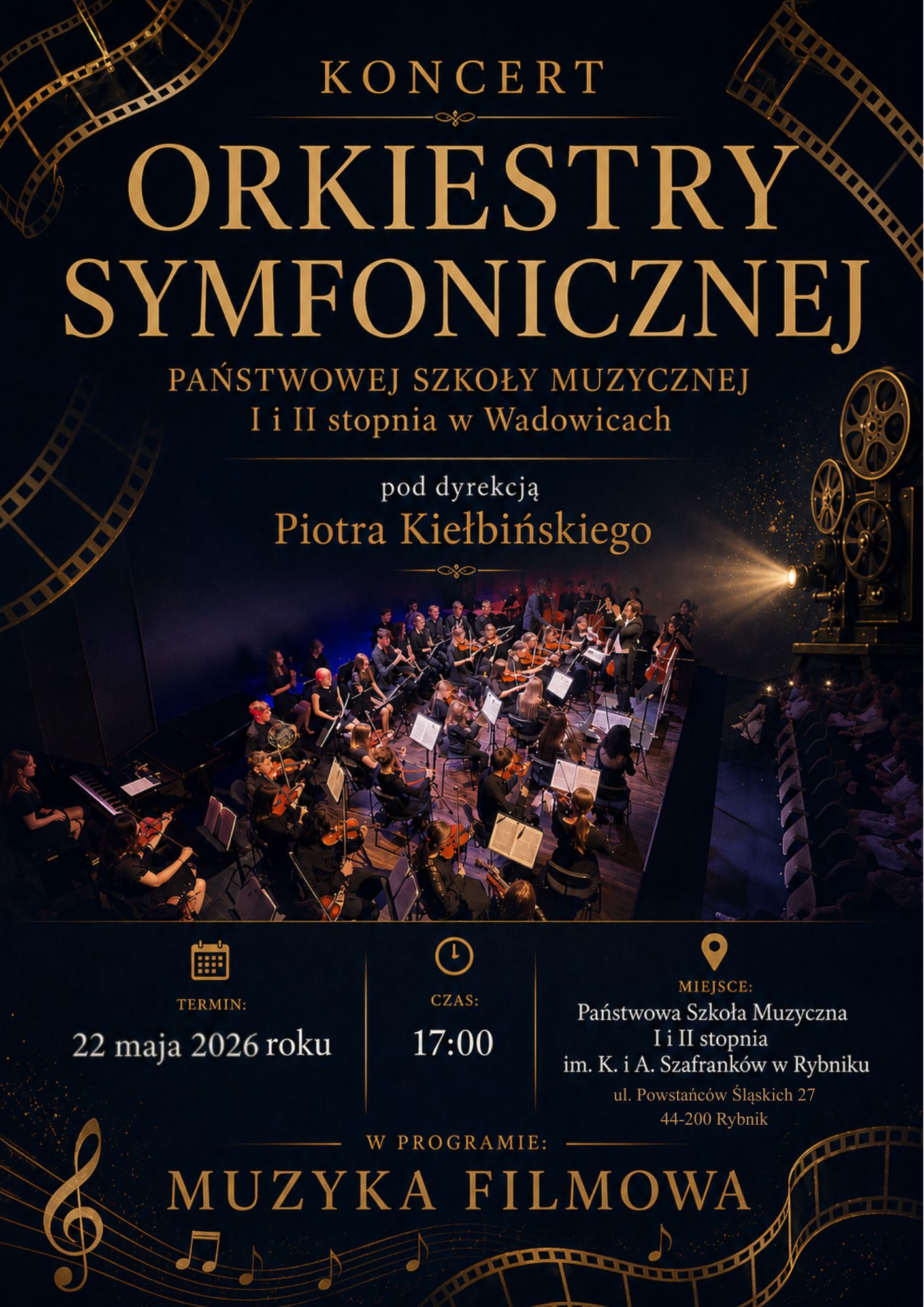 Koncert Orkiestry Symfonicznej w PSM Rybnik 22.05.2026