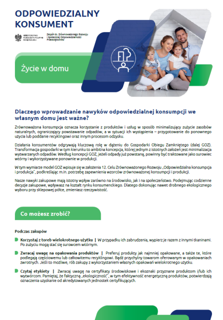 Odpowiedzialność konsumencka_Życie_w_domu