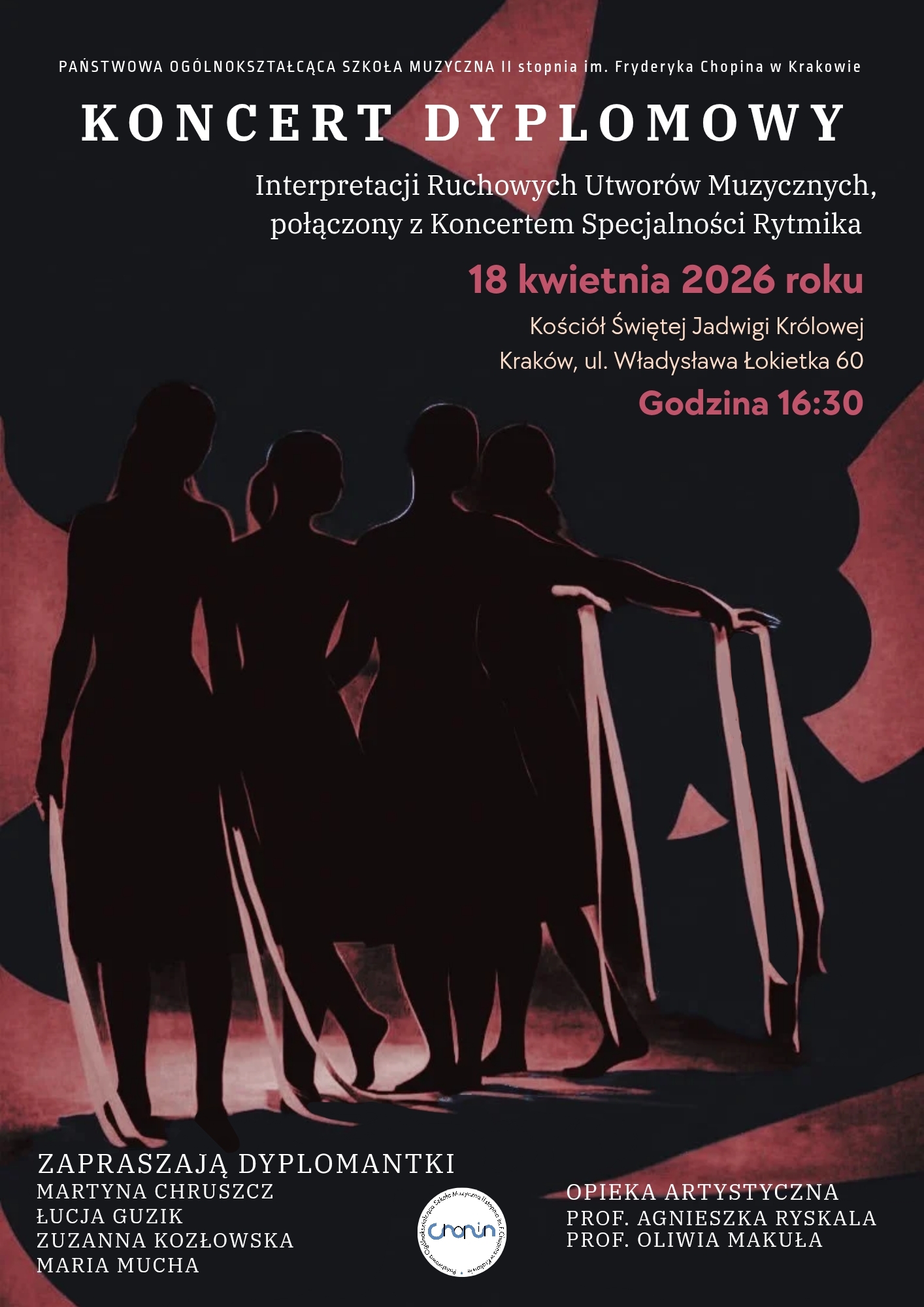 Koncert Dyplomowy Interpretacji Ruchowych Utworów Muzycznych, połączony z Koncertem Specjalności Rytmika
