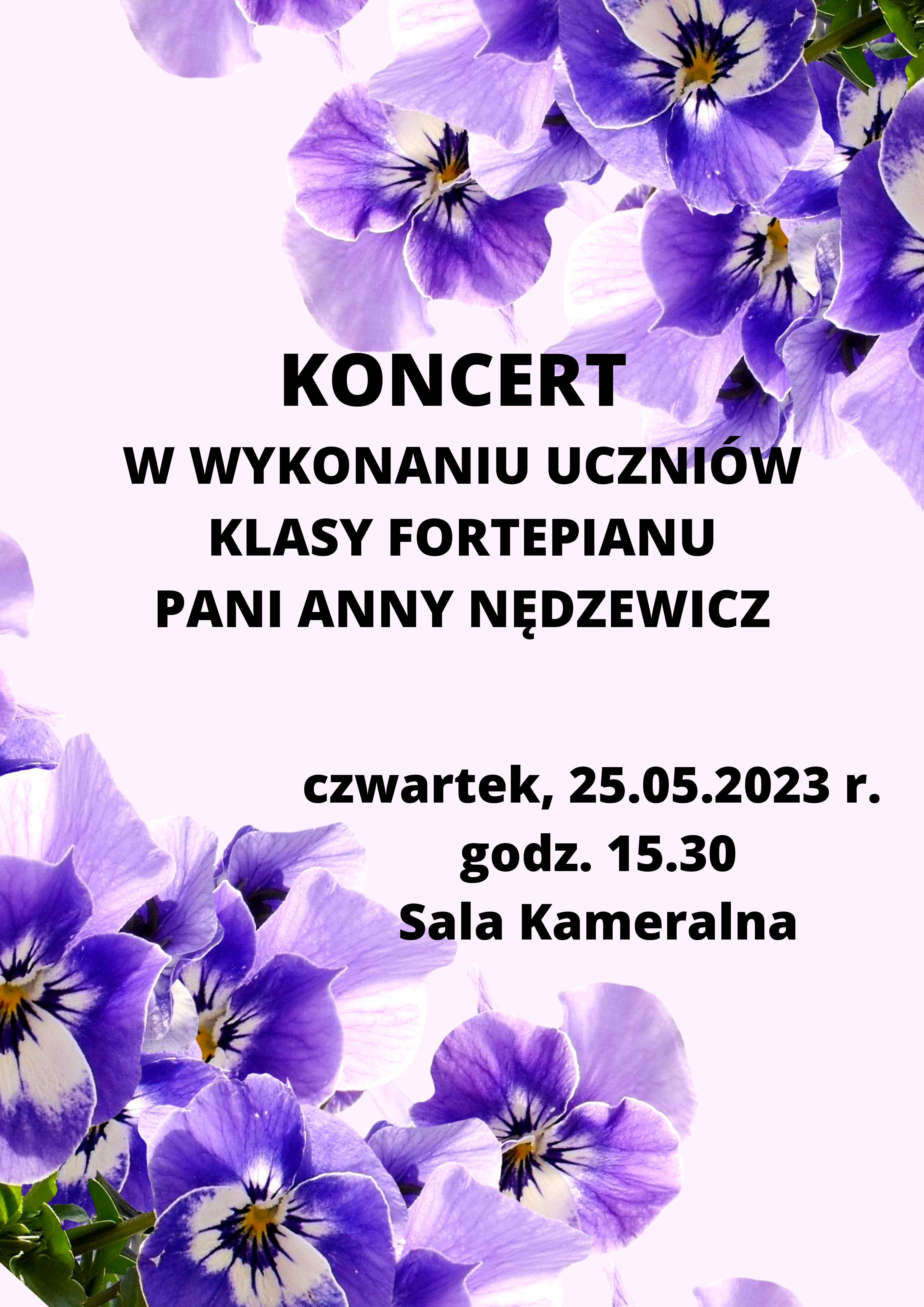 Koncert klasy fortepianu
