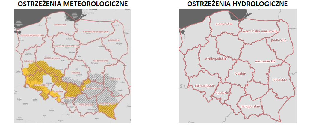 Mapa ostrzeżeń