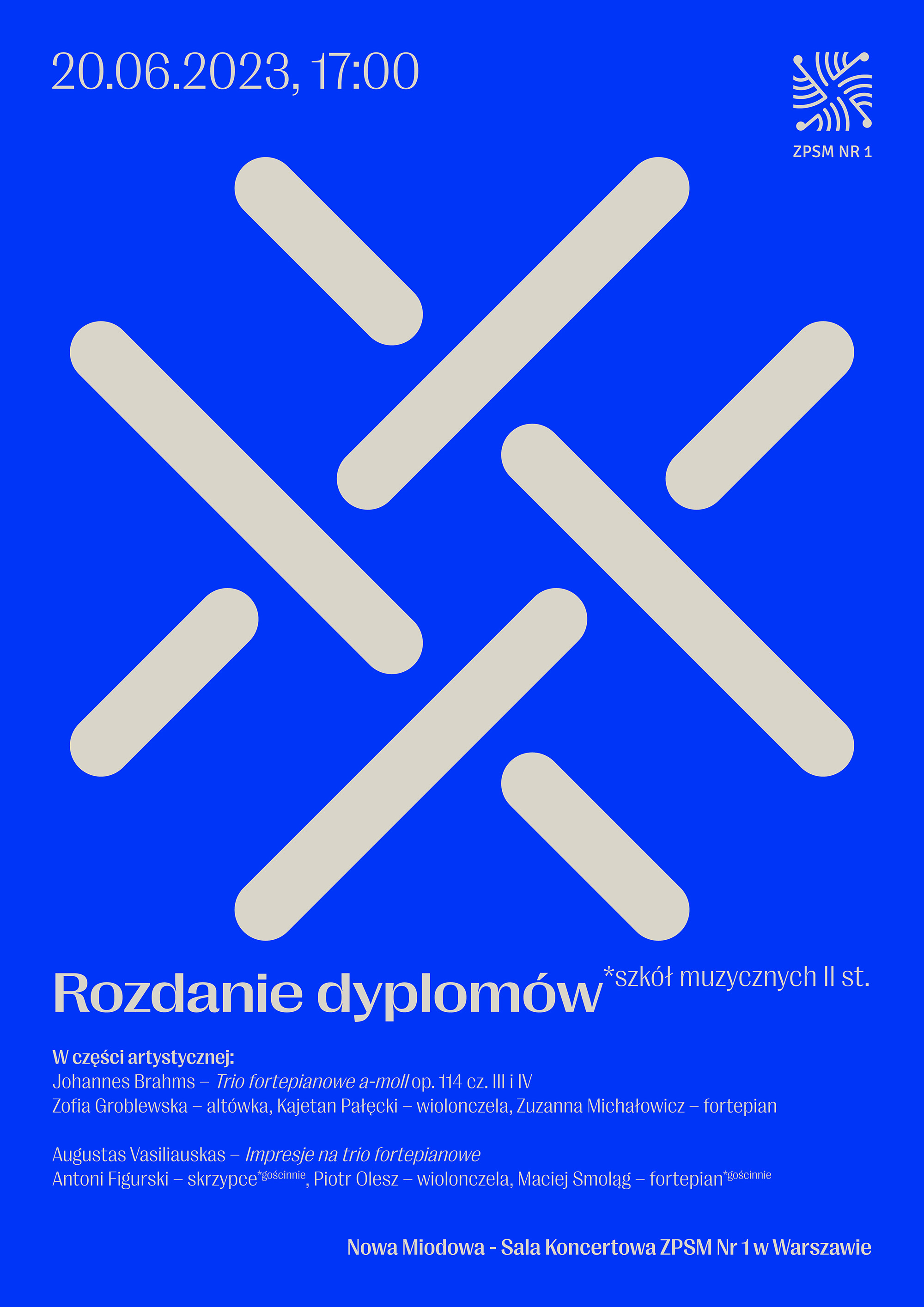 Plakat rozdanie dyplomów 2023