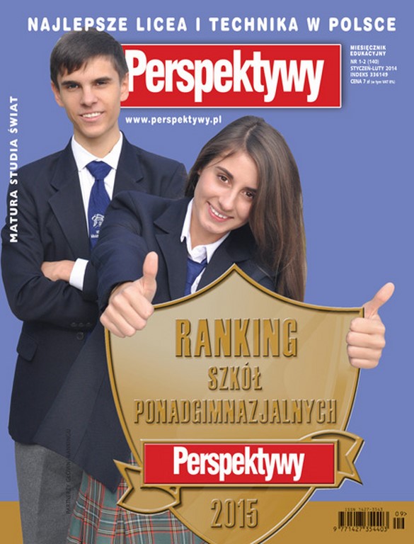 Technikum w Zduńskiej Dąbrowie w Ogólnopolskim Rankingu Perspektywy 2015