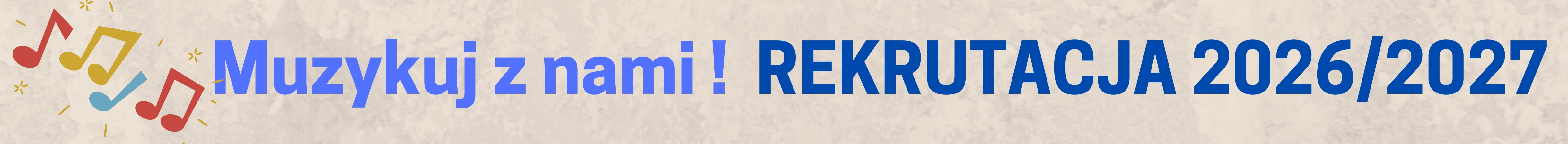 Na jasnym tle informacja o rekrutacji