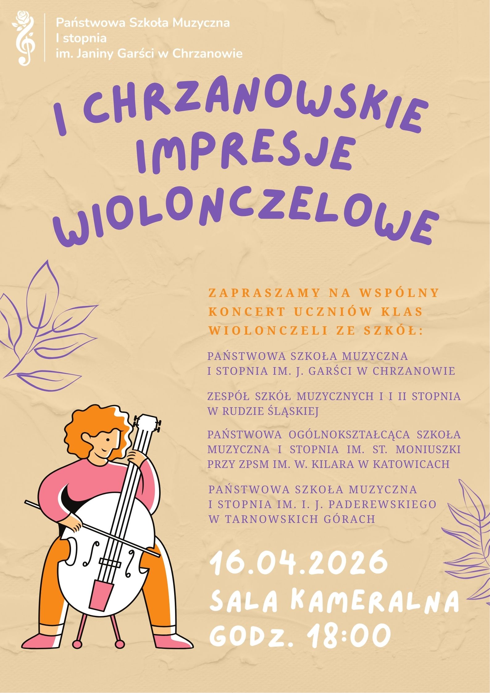 Afisz Impresje Wiolonczelowe