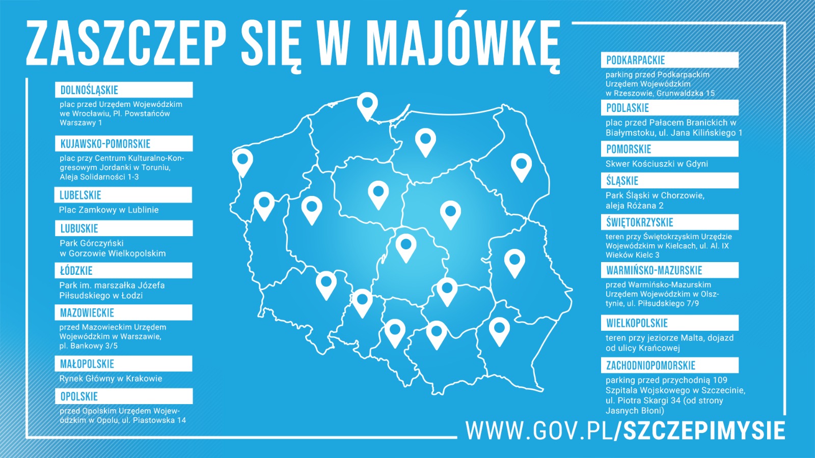 Zaszczep się w majówkę!