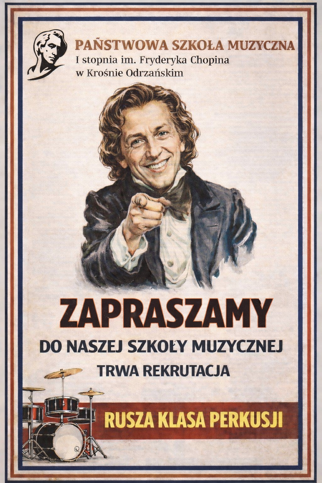 plakat Chopin zaprasza