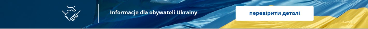 Banner Informacje dla obywateli Ukrainy