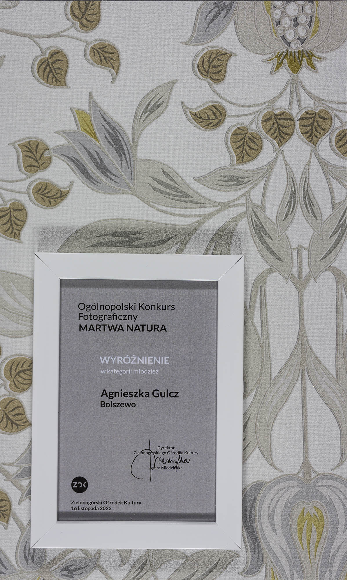 Wyróżnienie dla Agnieszki Gulcz