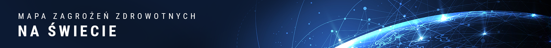 Baner Mapa zagrożeń zdrowotnych na świecie 