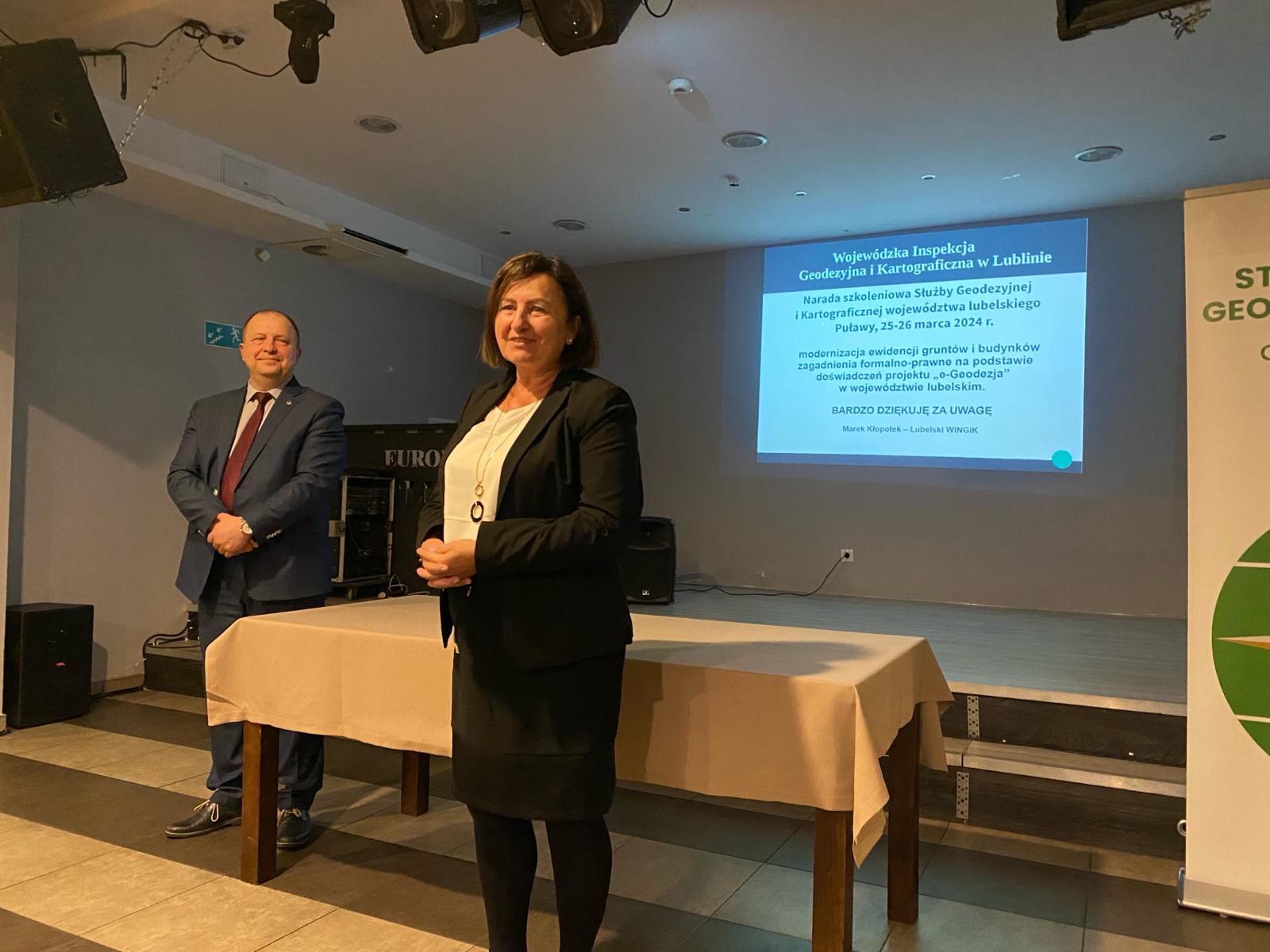 Główny Geodeta Kraju Alicja Kulka na naradzie SGiK województwa lubelskiego