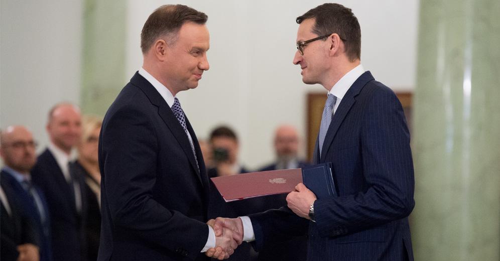 Prezydent Andrzej Duda i premier Mateusz Morawiecki