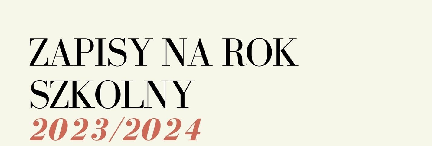 Zapisy do szkoły
