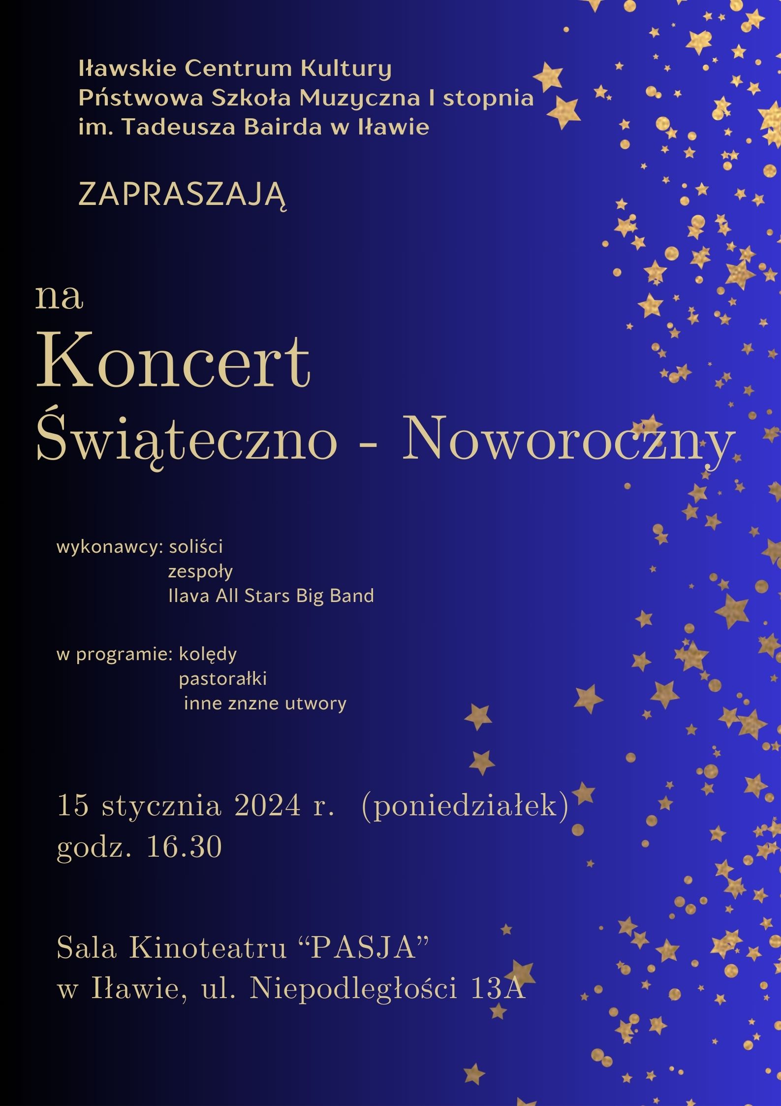 Koncert Świąteczno Noworoczny 