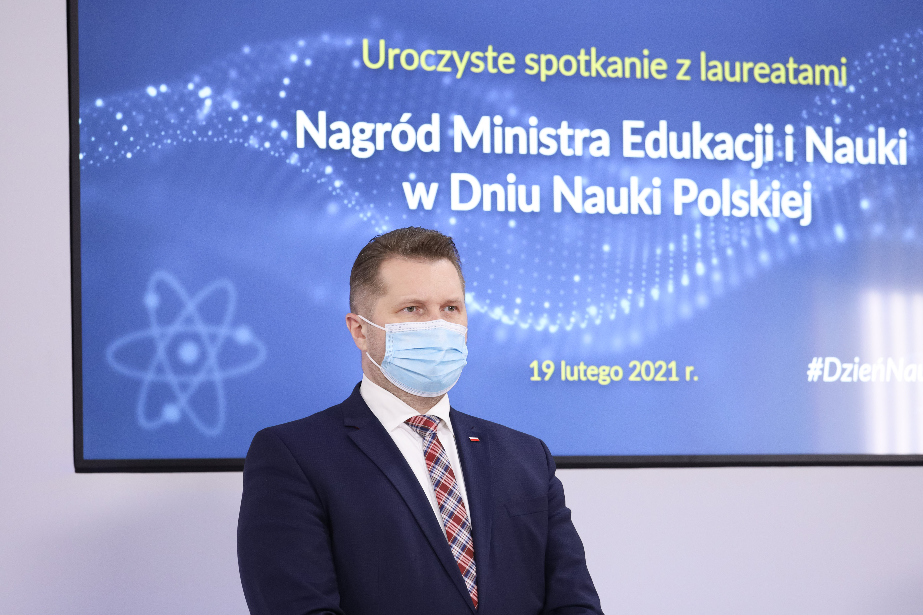 Zdjęcie z konferencji Ministra Edukacji i Nauki na temat: Uroczyste spotkanie z laureatami Nagród Ministra Edukacji i Nauki w Dniu Nauki Polskiej