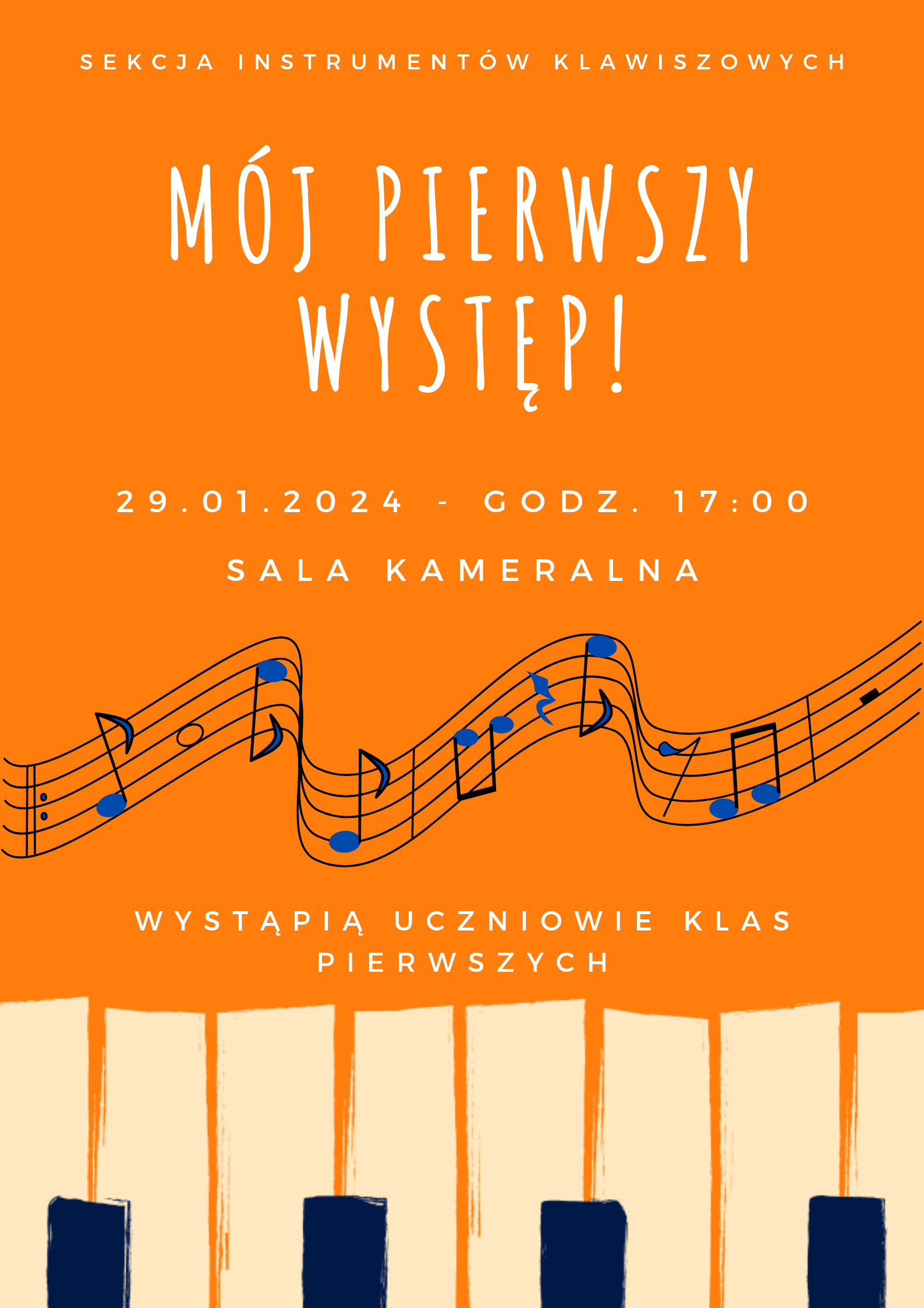 Plakat - Mój pierwszy występ