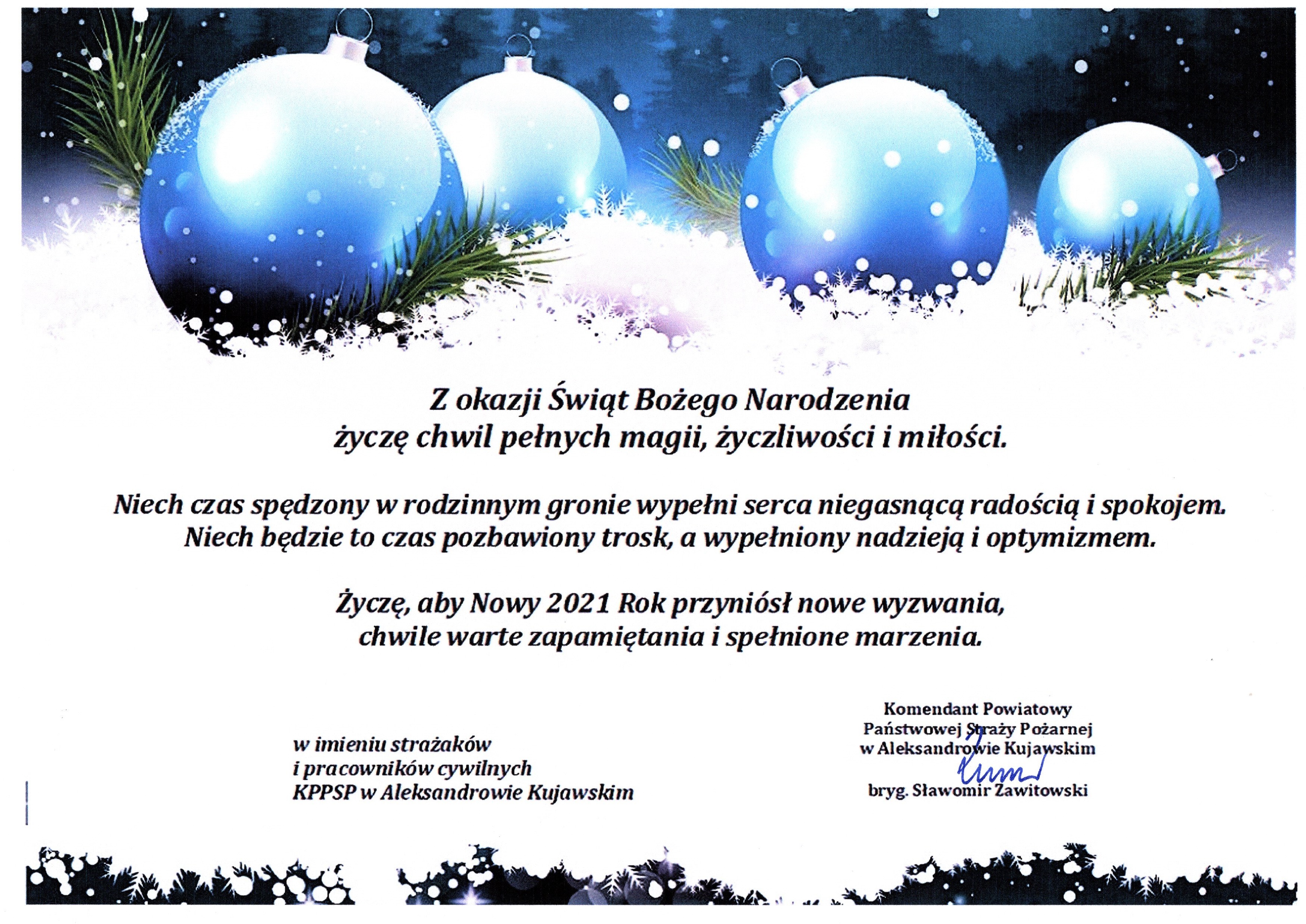 Życzenia świątecne