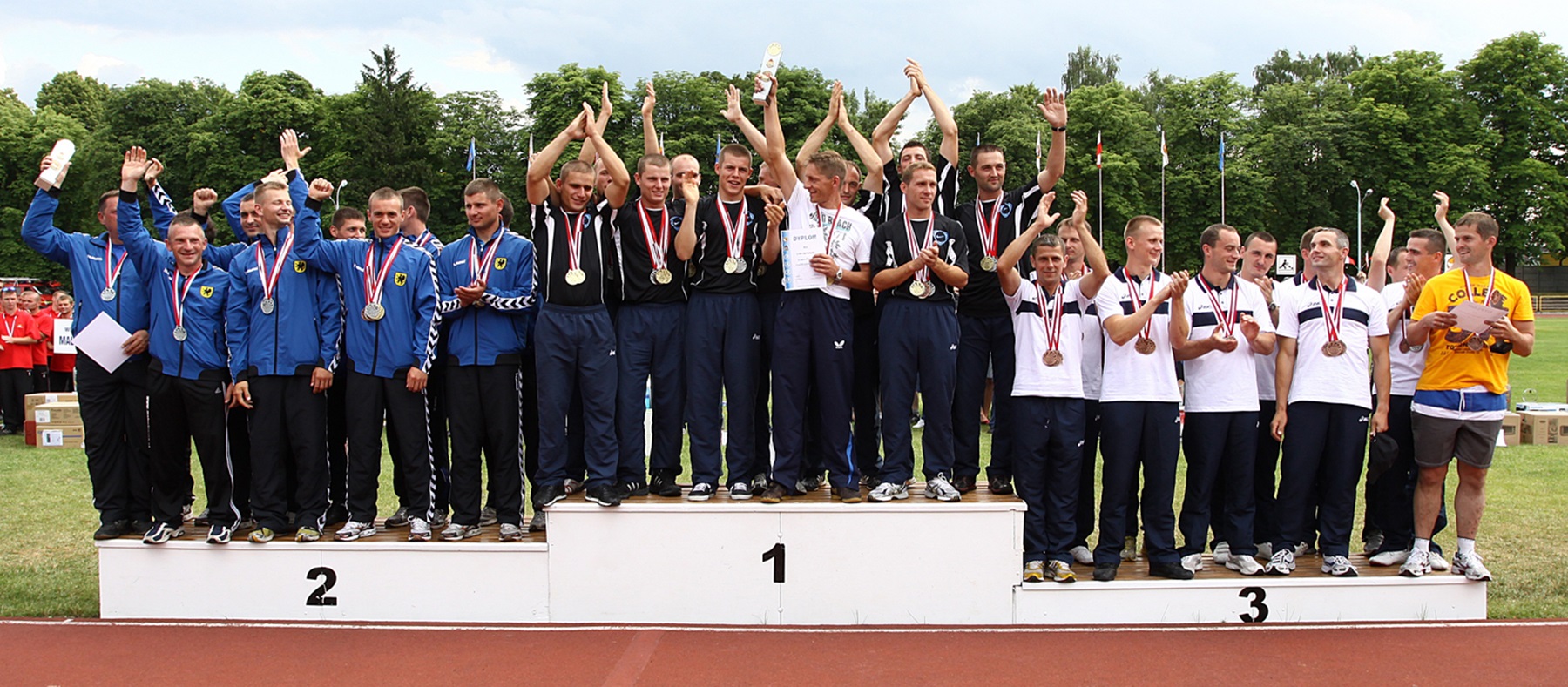 Reprezentacja CS PSP na podium