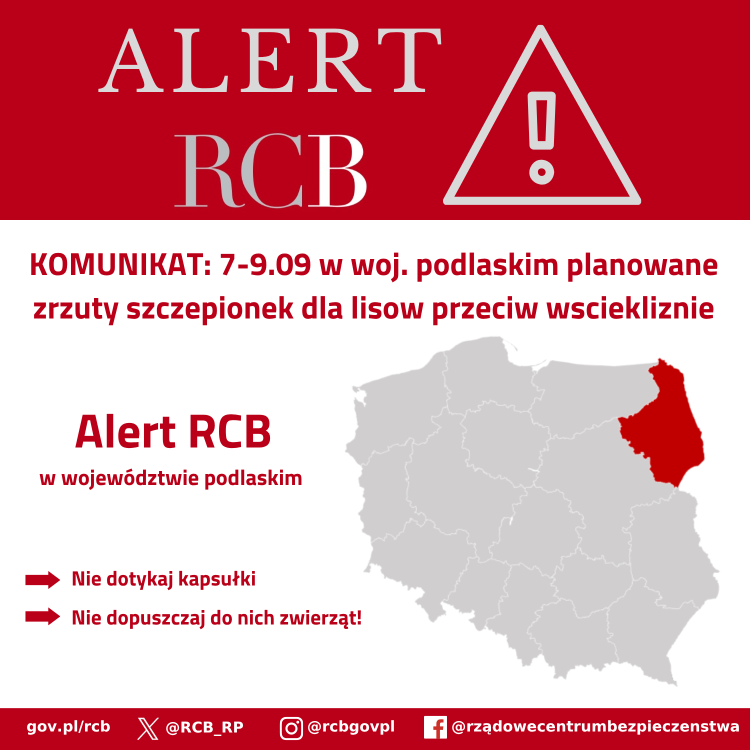 Alert RCB z 06.09