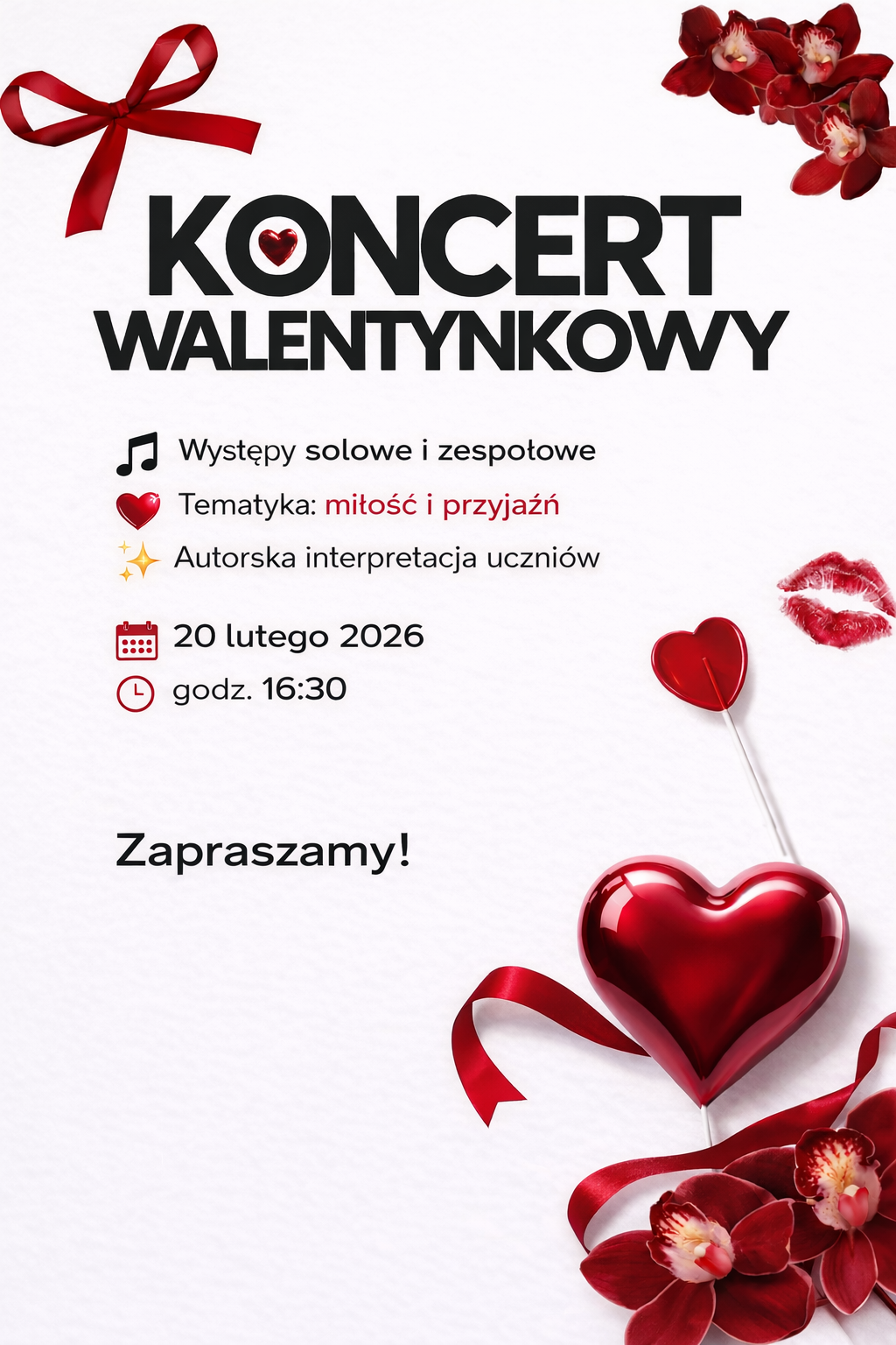 Koncert walentynkowy 20.02.2026