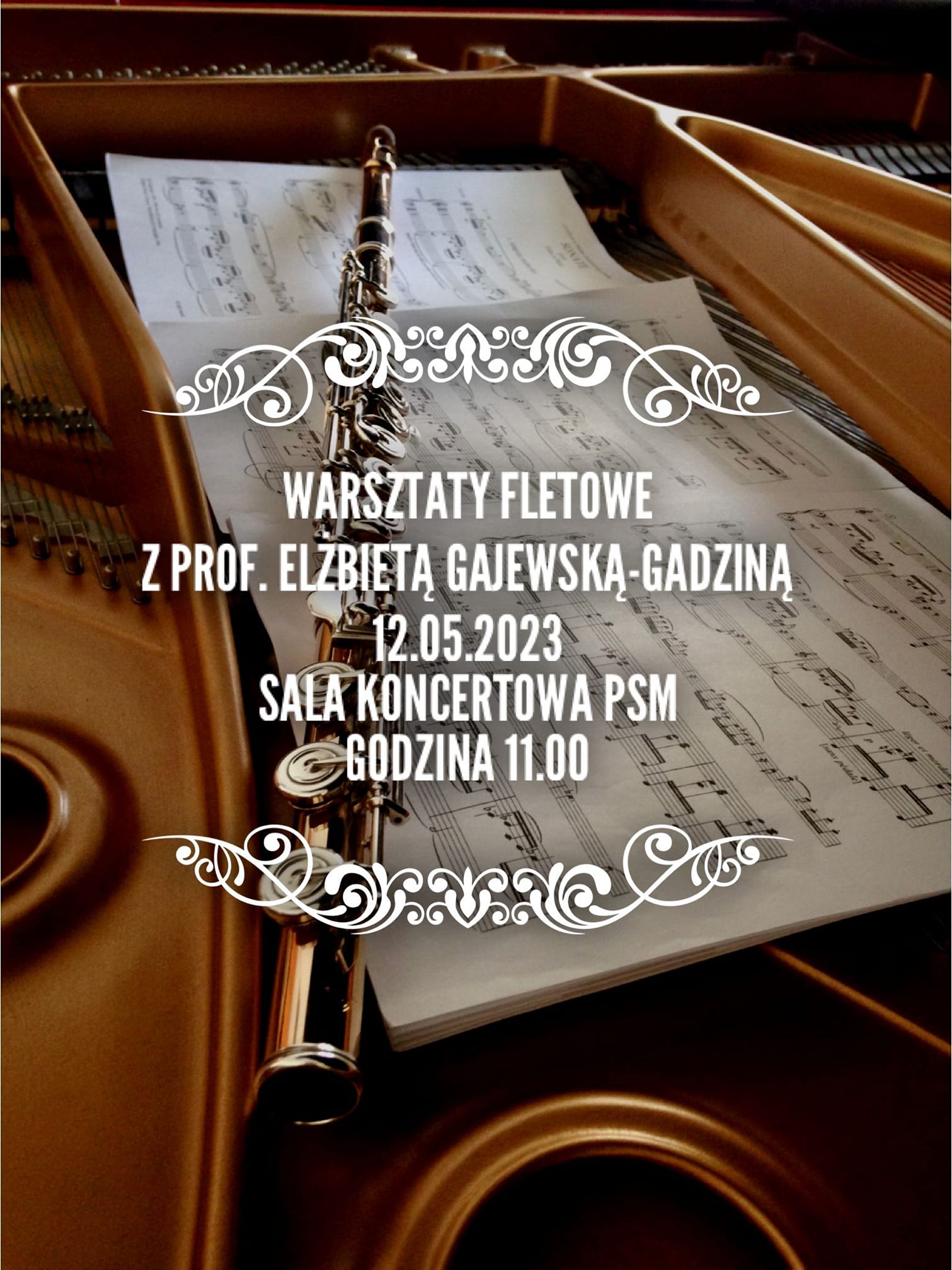 plakat fletowe warsztaty