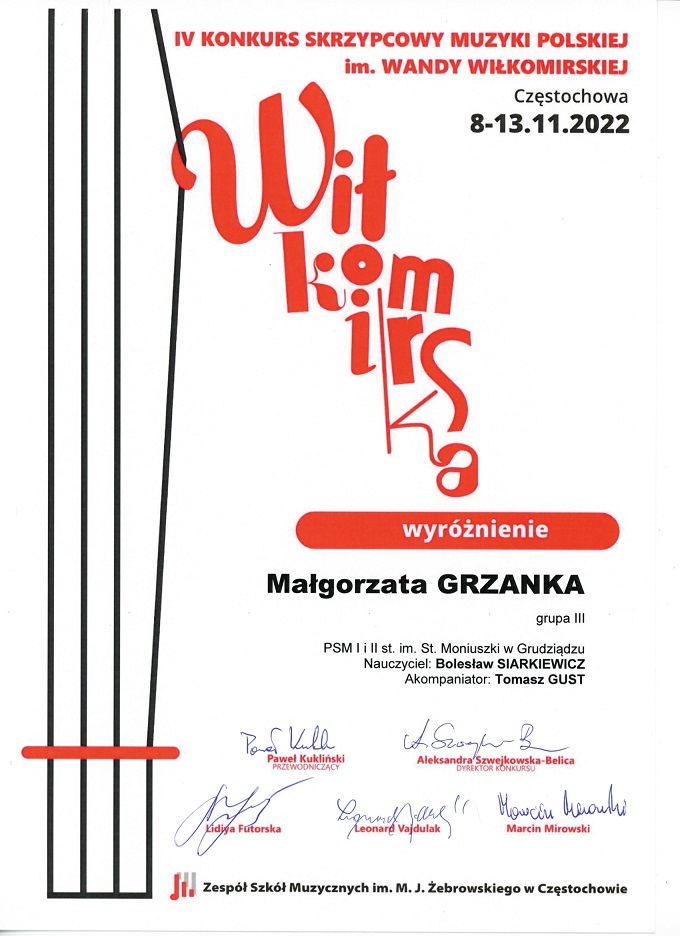 Dyplom Grzanka