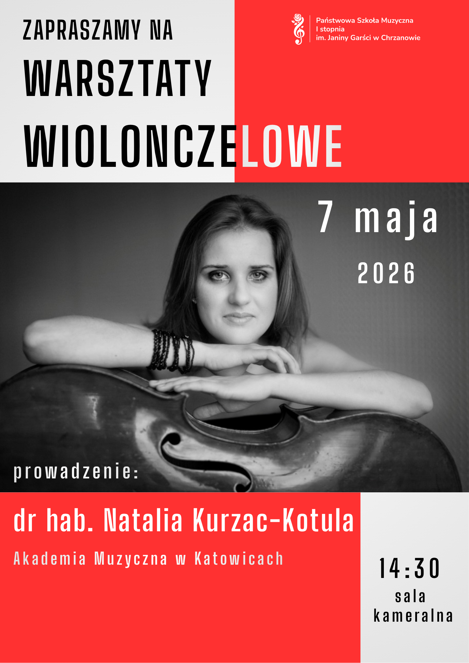 Afisz warsztaty wiolonczelowe