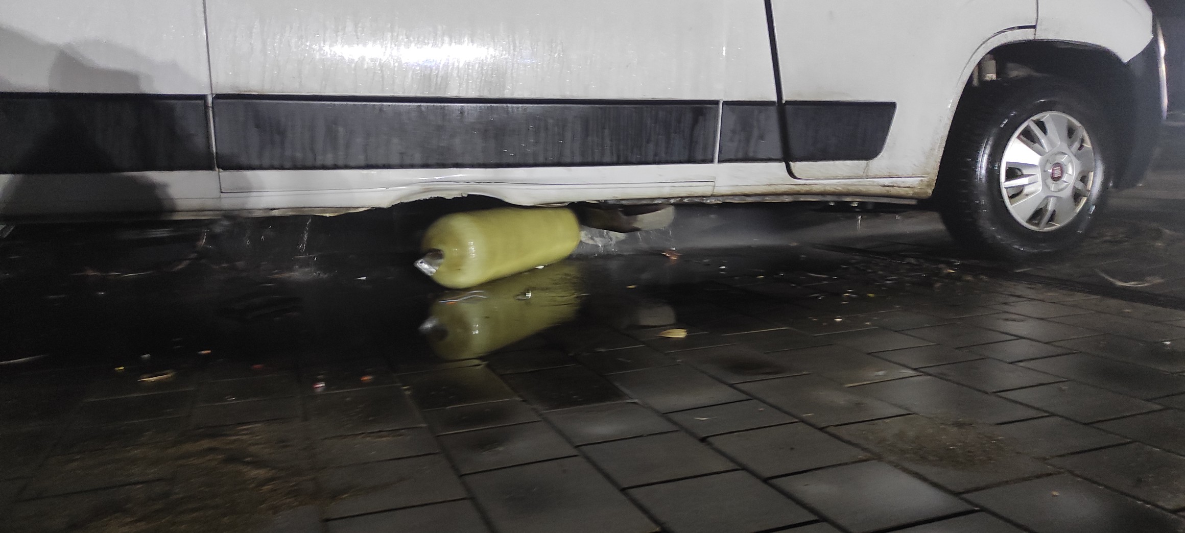 Wybuch gazu w aucie dostawczym – Braniewo