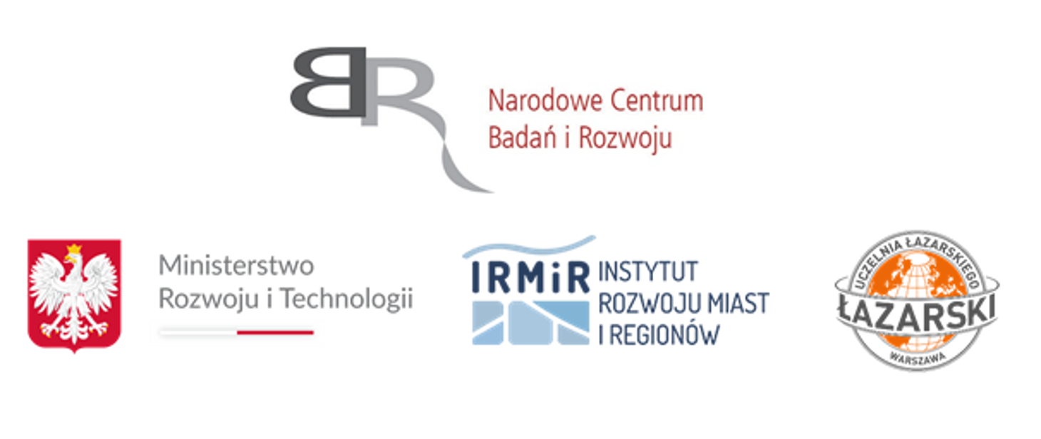 Logotypy uczestników projektu New Urb Pact