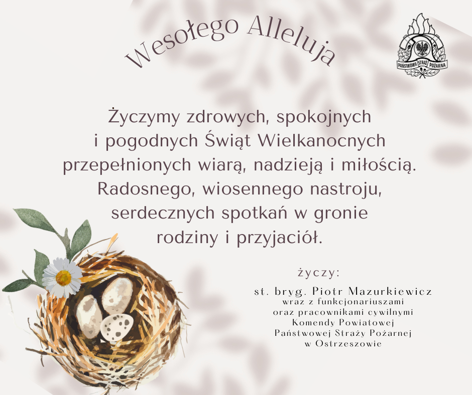 Życzenia KP PSP Ostrzeszów