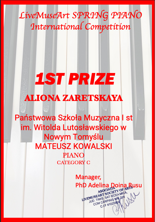 Dyplom - Aliona Zaretskaya