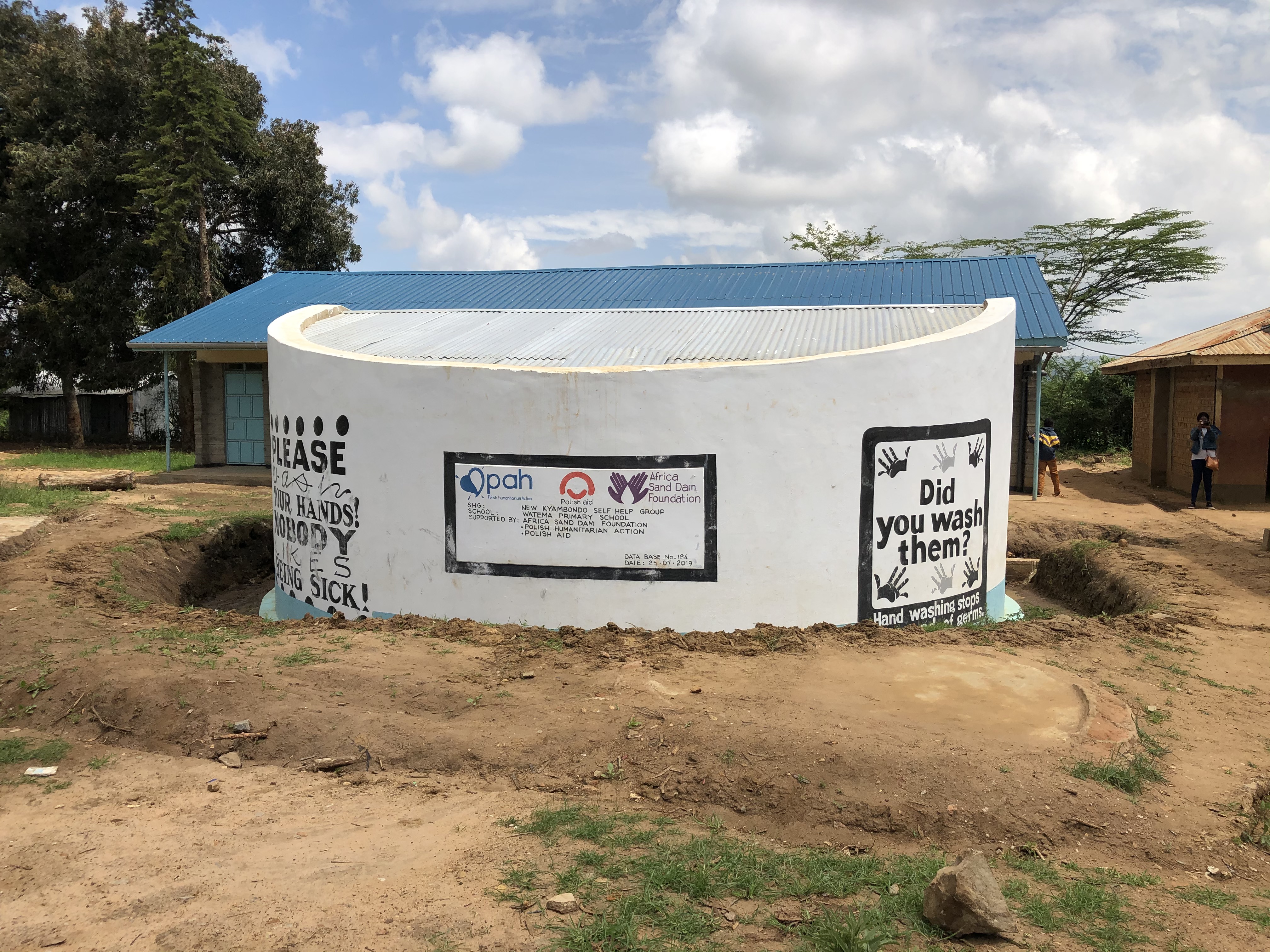 Water tank in Kenya