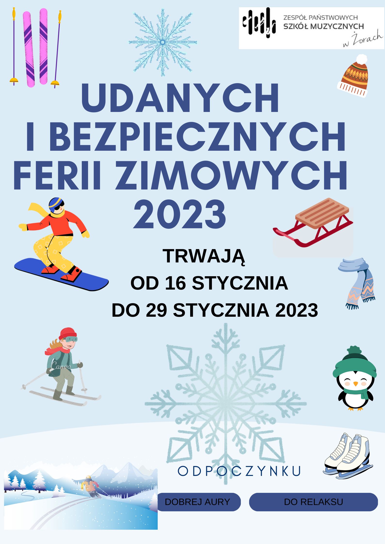 Plakat zimowy