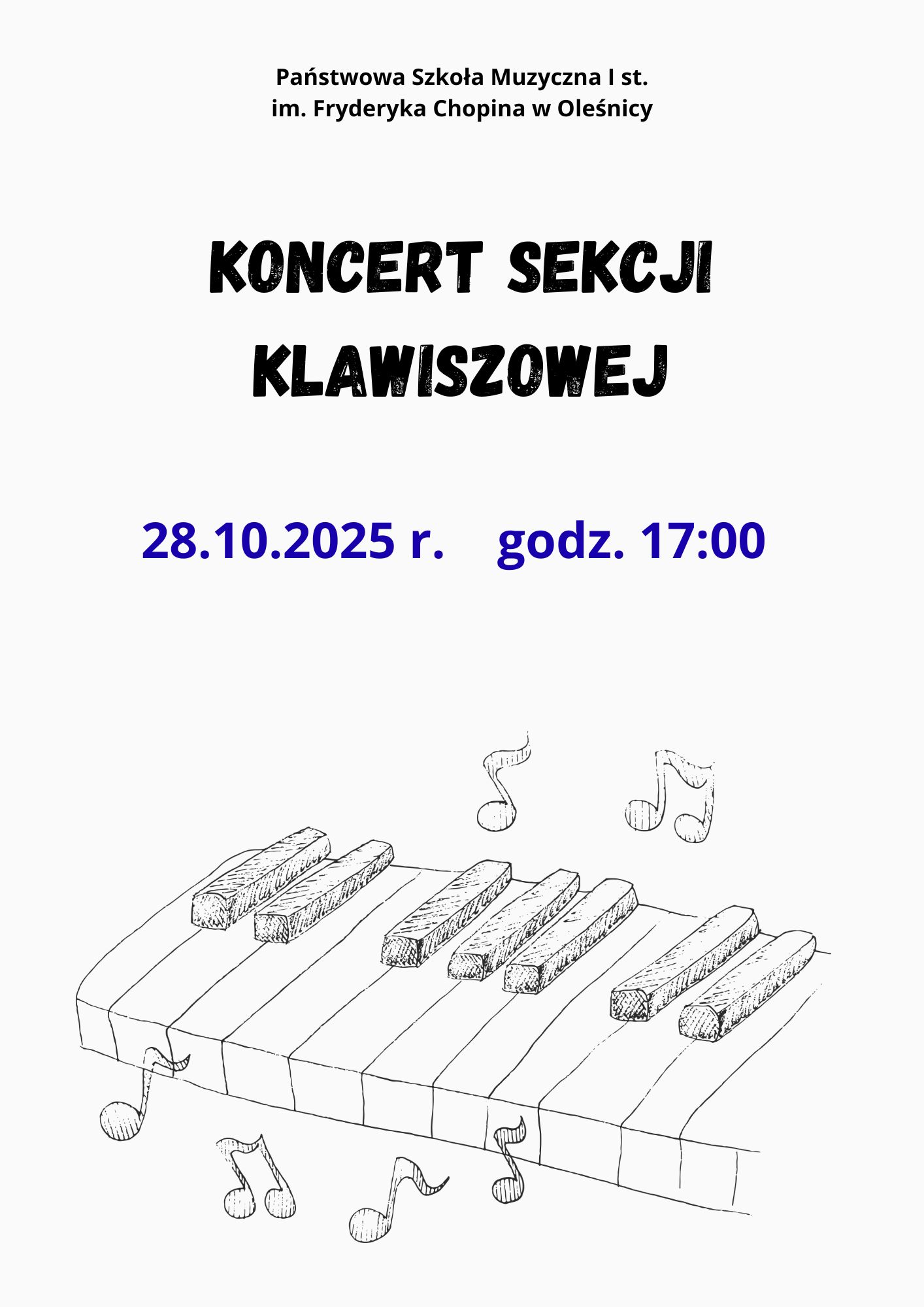 koncert sekcji klawiszowej 28.10.2025 r. 