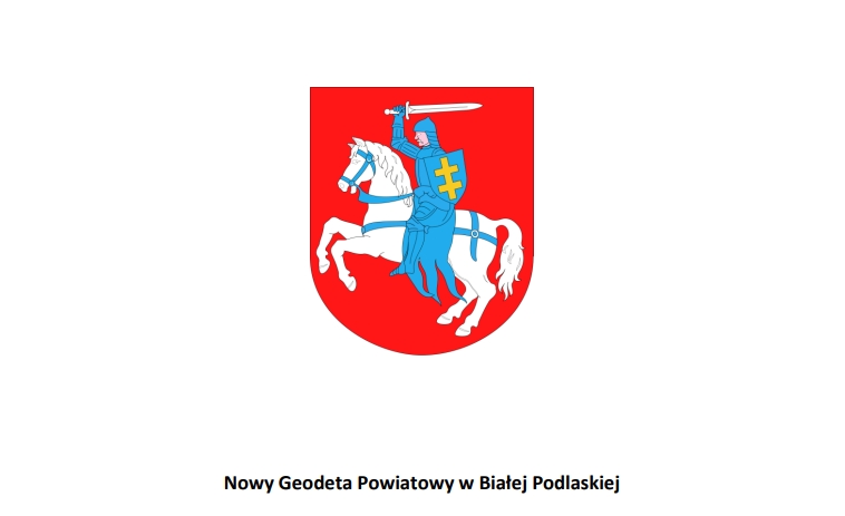 Nowy Geodeta Powiatowy w Białej Podlaskiej, herb powiatu bialskiego