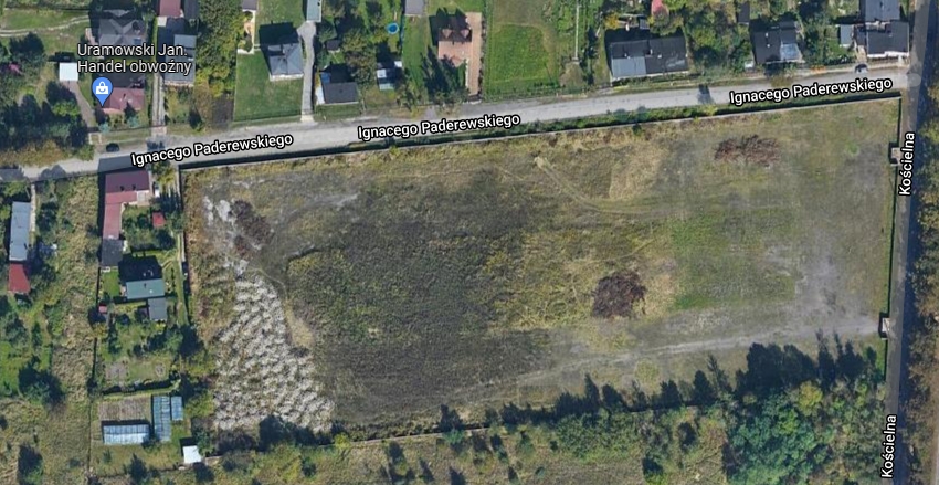 Mapa Google - obszar ćwiczeń