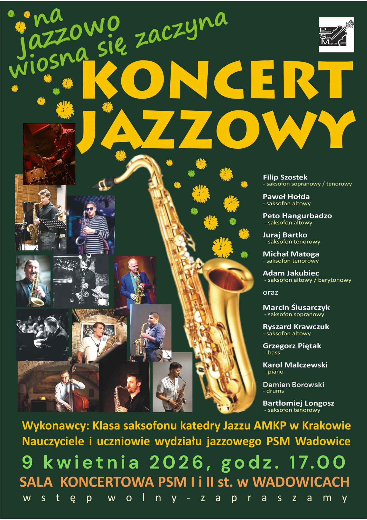 Koncert jazzowy 09.04.2026