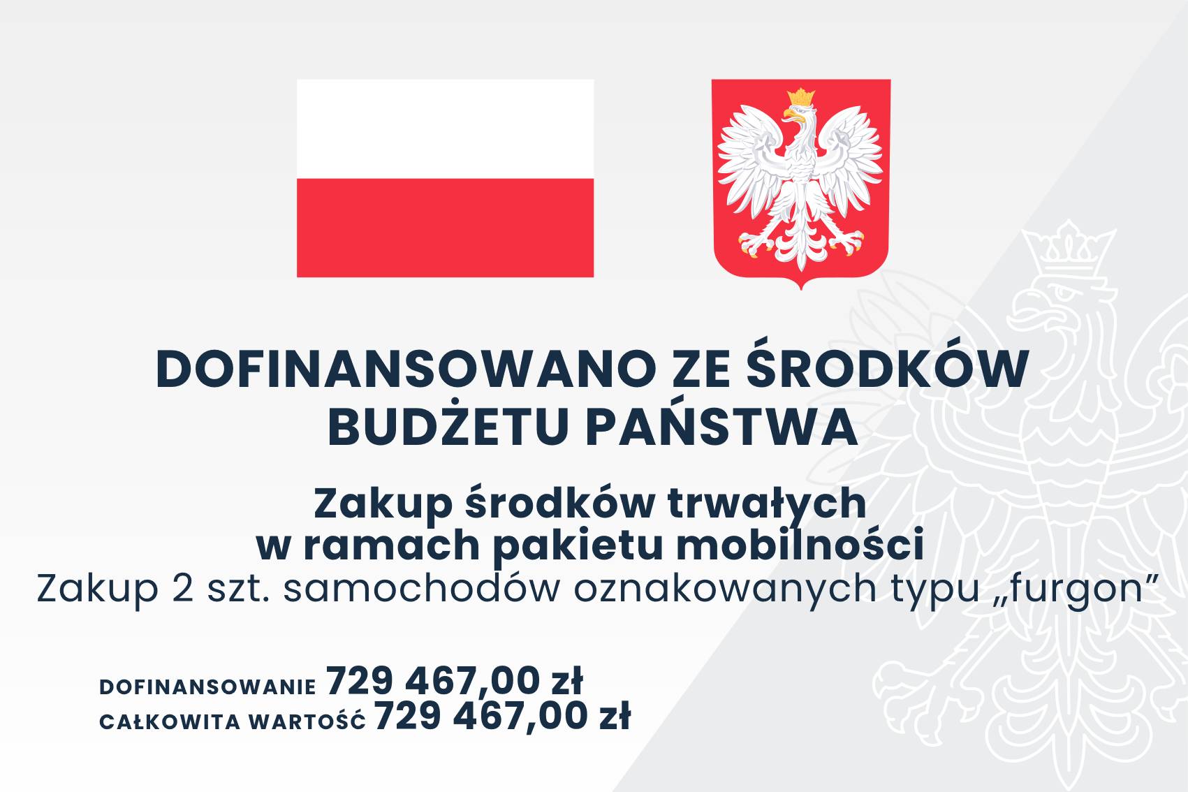 zakup 2 szt samochodów oznakowanych typu „furgon”
