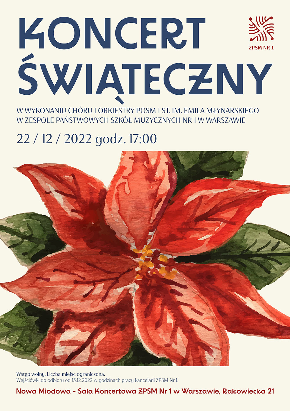 Plakat Koncertu świątecznego 2022