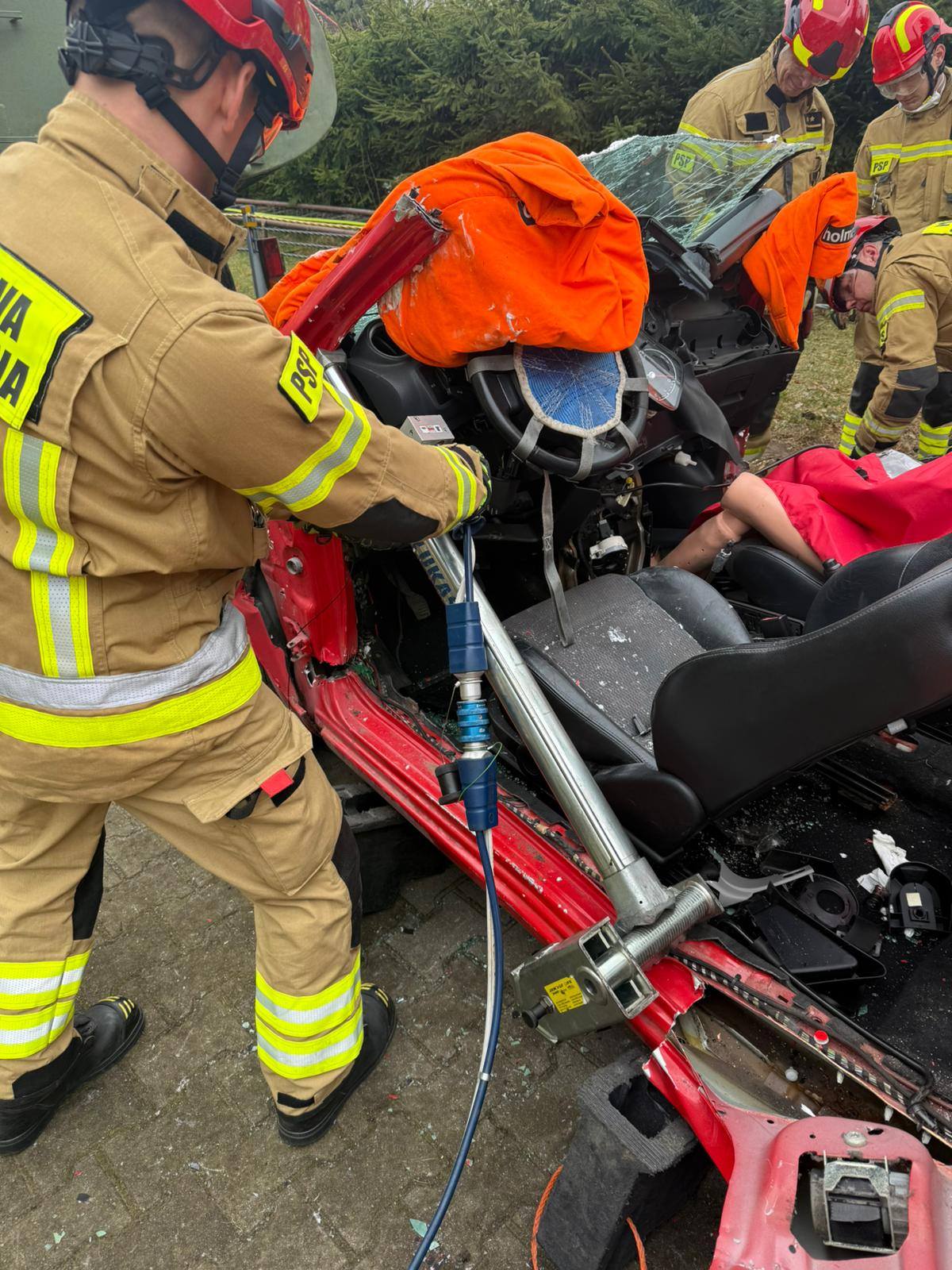 Szkolenie z udziałem braniewskich funkcjonariuszy Państwowej Straży Pożarnej
