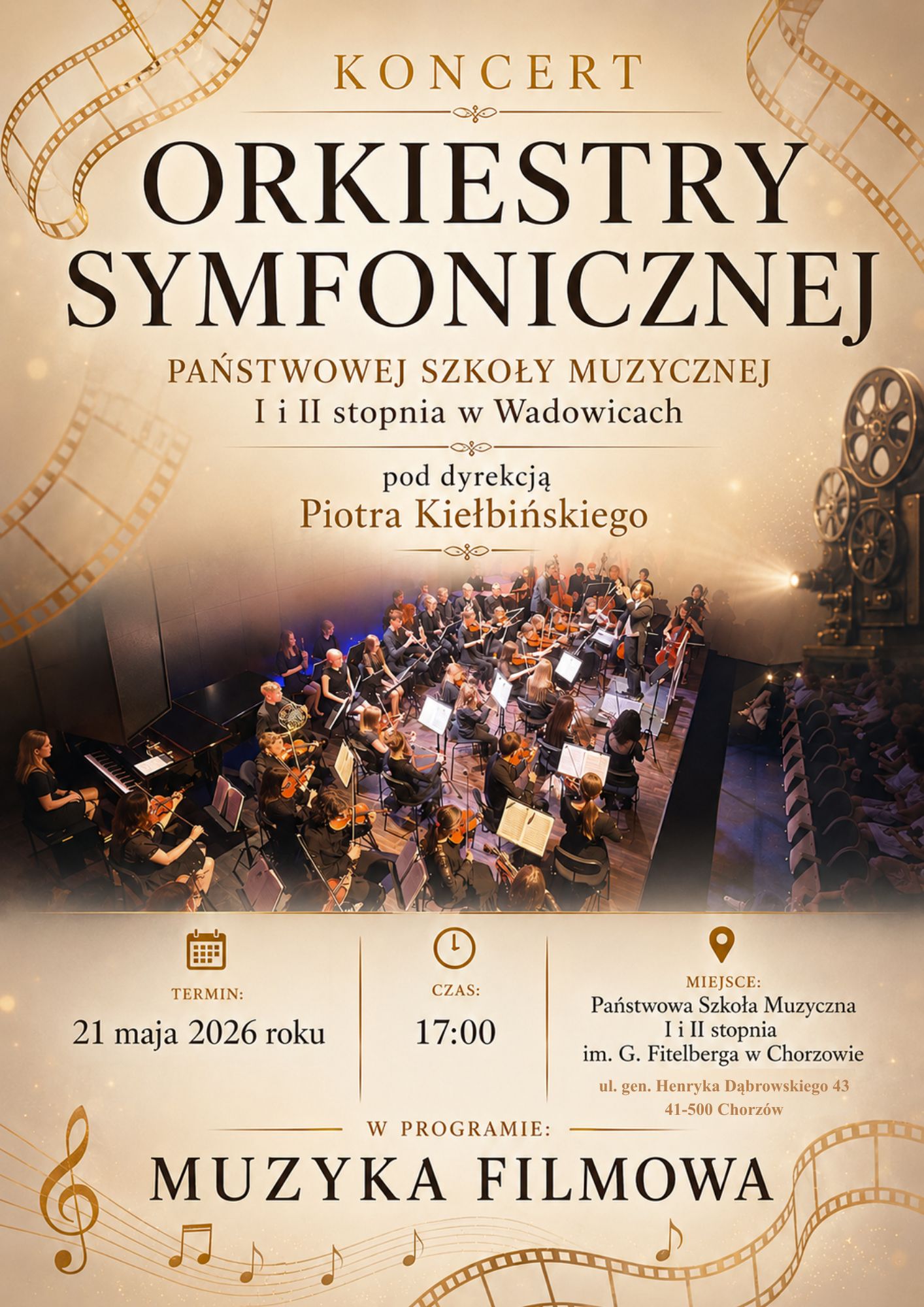 Koncert Orkiestry Symfonicznej w PSM Chorzów 21.05.2026