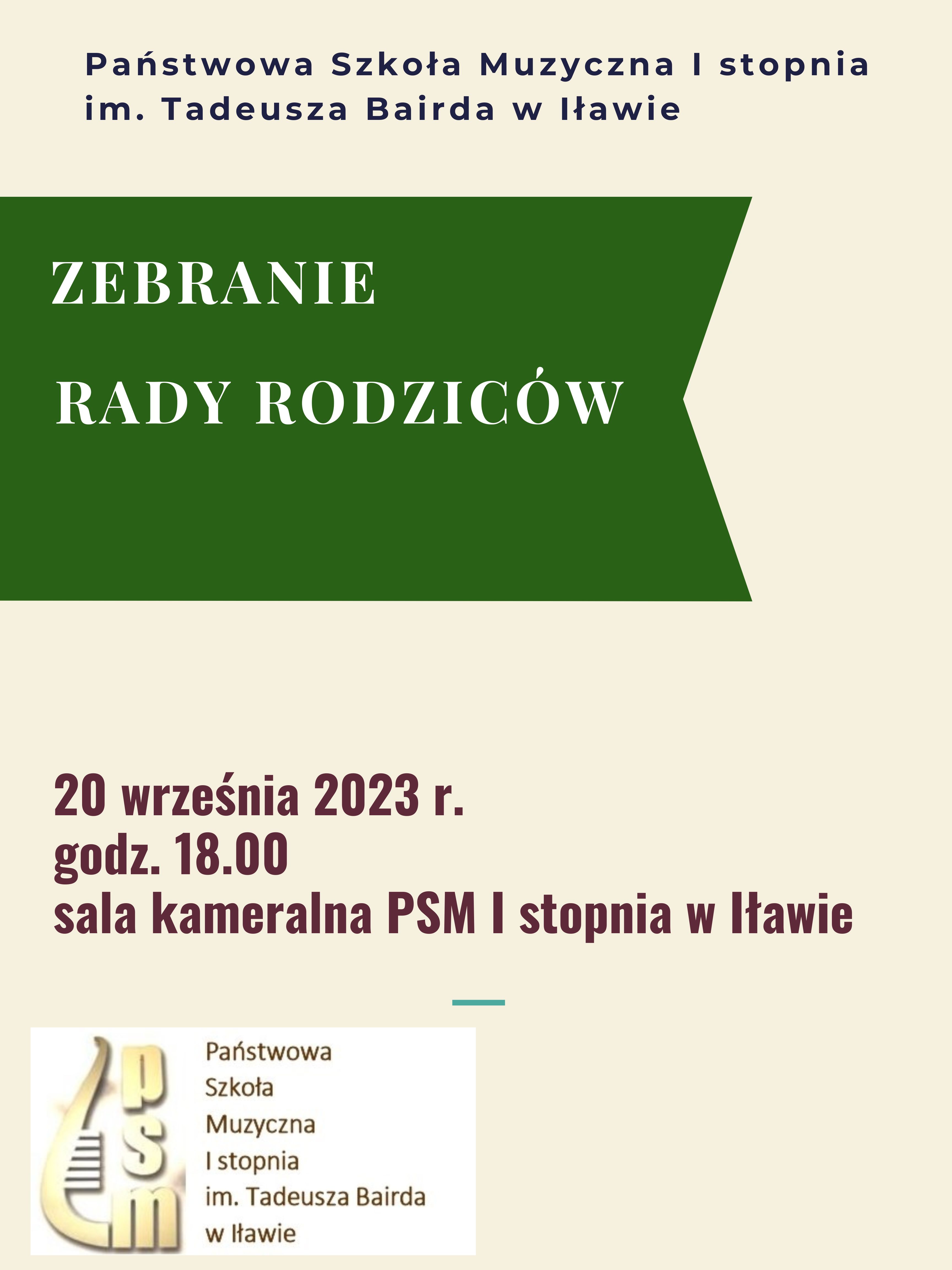 Zebranie Rady Rodziców 