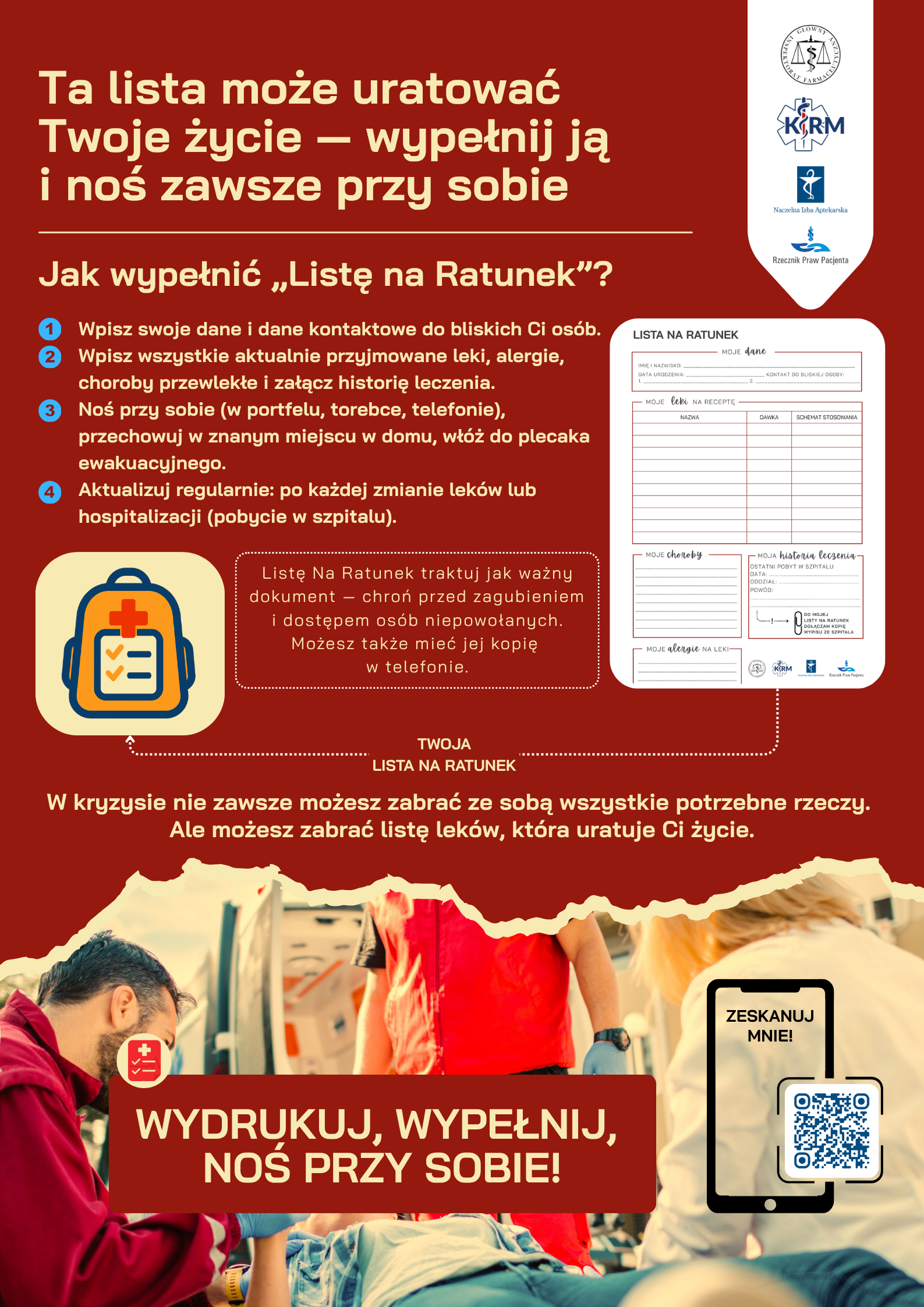 Jak wypełnić Listę na Ratunek