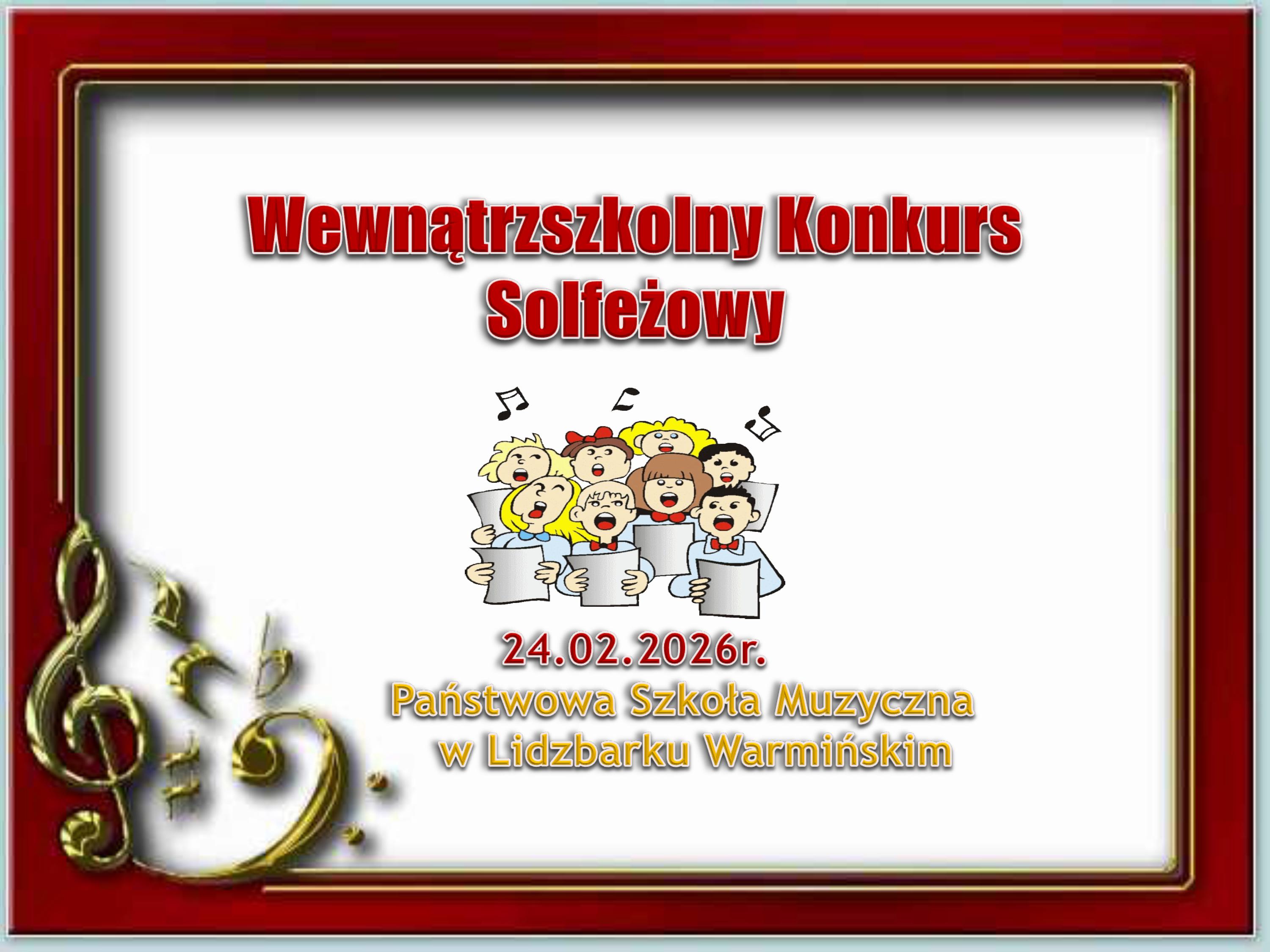Wewnątrzszkolny Konkurs Solfeżowy